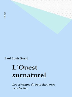 cover image of L'Ouest surnaturel